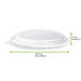 Couvercle plat transparent en plastique RPET