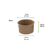 Pot carton kraft brun chaud et froid H58mm 100ml