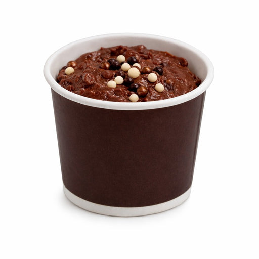 Pot carton marron foncé chaud et froid H56mm 140ml