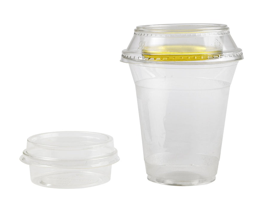 Pot à dessert en plastique PLA transparent H24mm 60ml