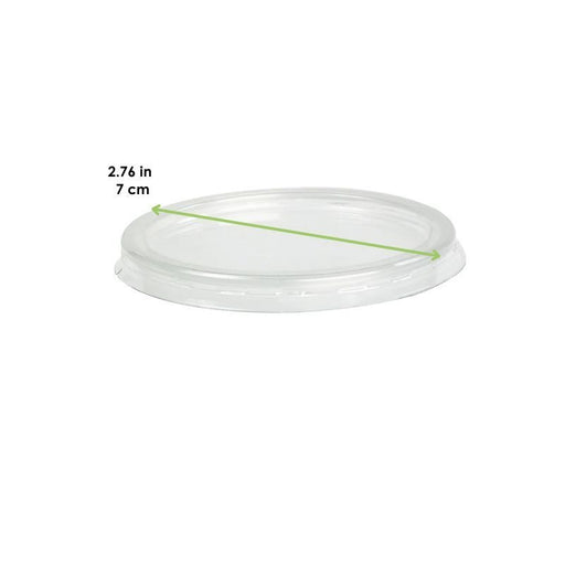 Couvercle PET translucide plat