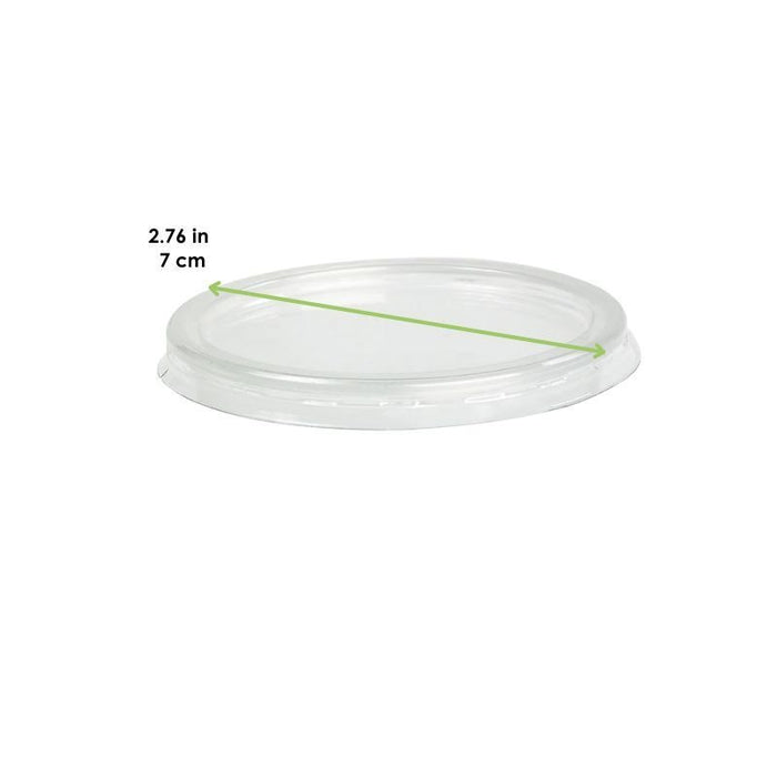 Couvercle PET translucide plat