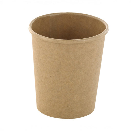 Pot à soupe et glace en carton kraft brun sans plastique, Waterbased H65mm 120ml