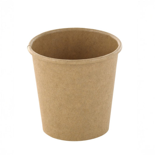Pot à soupe et glace en carton kraft brun sans plastique, Waterbased H58mm 100ml