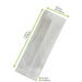 Sac sandwich blanc ingraissable en papier kraft à fenêtre cristal et 6 cm de soufflet 110x40mm H310mm