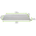Couvercle Samourai dôme transparent en plastique PET transparent pour barquette 224x93mm H25mm