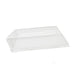 Couvercle Samourai dôme transparent en plastique PET transparent pour barquette 135x70mm H32mm
