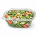 Saladier PET carré transparent 190x190mm H65mm 1000ml