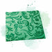Serviette non-tissé damassée vert foncé 400x400mm