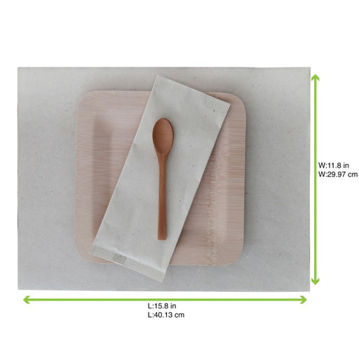 Set de plateau papier crème 300x400mm