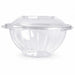 Saladier rond transparent PET avec couvercle attaché H60mm 750ml