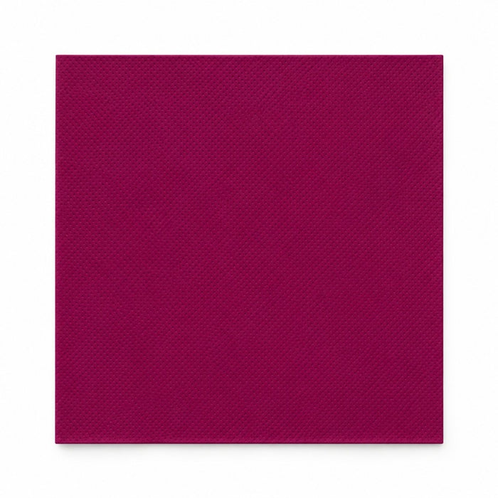 Serviette micro point bordeaux 2 plis 380x380mm