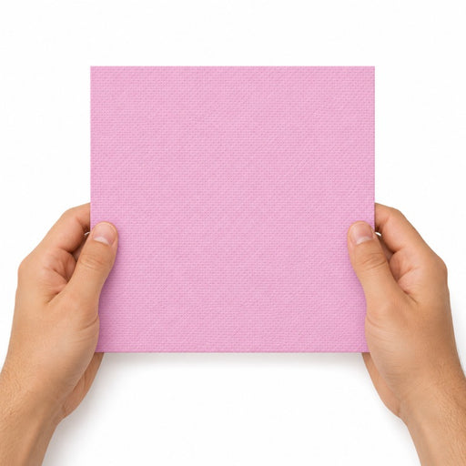 Serviette micro point rose 2 plis 380x380mm
