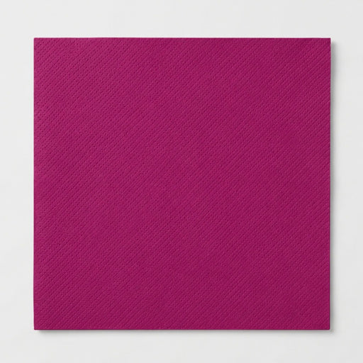 Serviette micro point bordeaux 2 plis 380x380mm