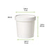 Pot carton blanc chaud et froid avec couvercle carton H85mm 350ml