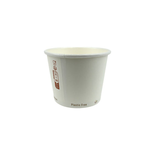 Pot à soupe carton blanc H67mm 290ml