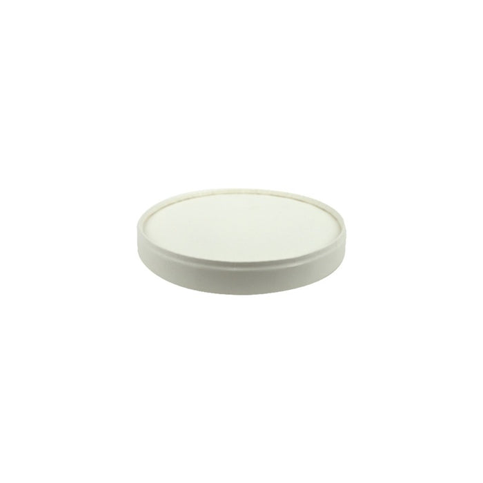 Couvercle blanc en carton sans plastique H14mm