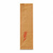 Sac à pain papier kraft brun décor rouge 180x70mm H610mm