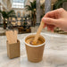Spatule à café en bois pour distribution automatique 9 H90mm