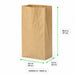 Sac poubelle papier kraft 2 feuilles type 60L 360x240mm H670mm 120000ml