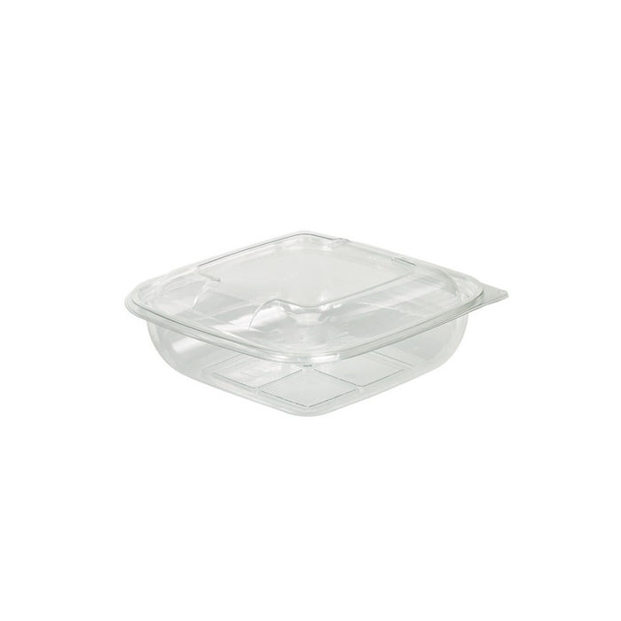 Saladier PET carré transparent 190x190mm H55mm 1000ml