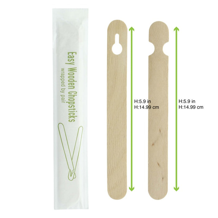 Baguette bois pour débutant emballée par paire H150mm