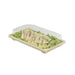 Barquette pulpe avec couvercle PS transparent "Itto" 216x135mm H40mm