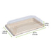 Barquette pulpe avec couvercle PS transparent "Itto" 216x135mm H40mm
