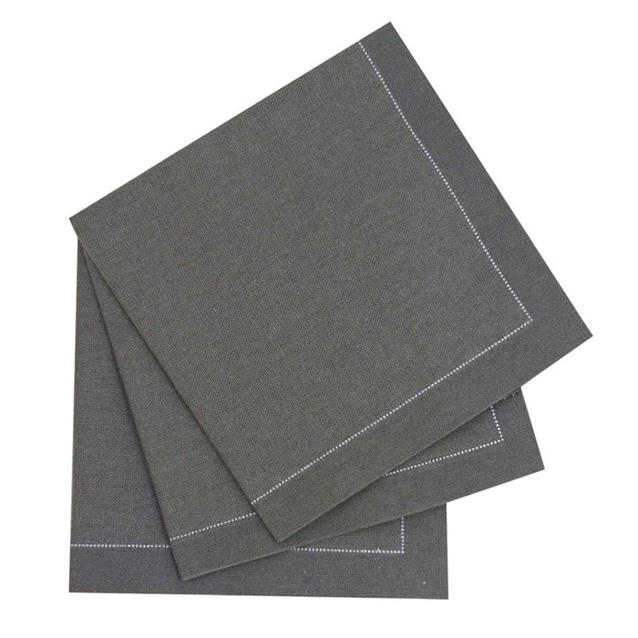 Serviette de table coton gris 400x395mm