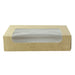Boite carton kraft laminé à fenêtre 190x113mm H44mm