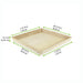 Plateau repas bois NOA 310x310mm H40mm