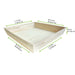 Plateau repas bois NOA 390x390mm H66mm