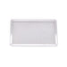 Grille à pizza rectangulaire aluminium à fond ajouré 300x200mm H10mm