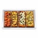 Grille à pizza rectangulaire aluminium à fond ajouré 300x200mm H10mm