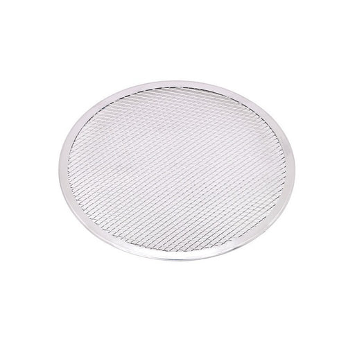 Grille à pizza ronde aluminium à fond ajouré H4mm