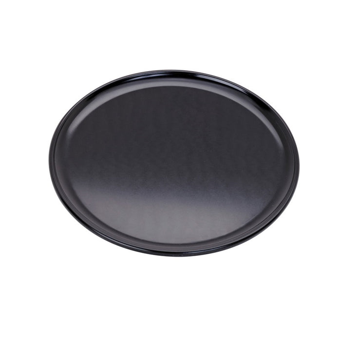 plateau/assiette noir pour pizza en aluminium anodisé H8mm