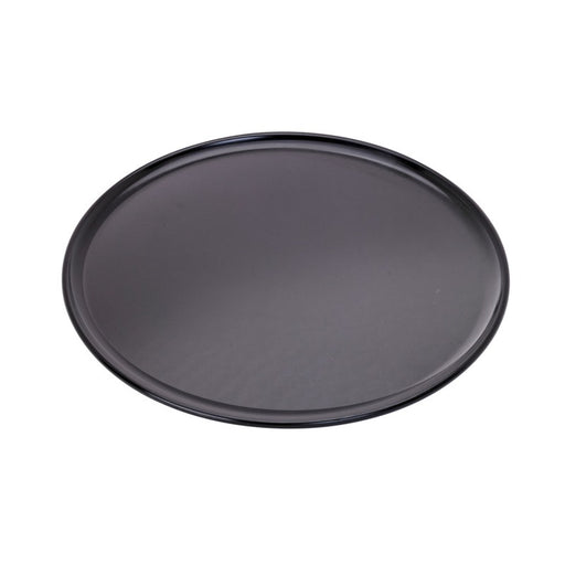 plateau/assiette noir pour pizza en aluminium anodisé H8mm