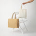 Sac cabas en jute brun 380x330mm H380mm