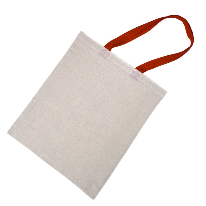 Tote bag à anses rouges 10x350mm H420mm