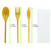 WOODARY Kit couverts réemployable bois composite: couteau fourchette cuillere serviette 250