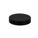 Couvercle plat noir en plastique PP, à visser H14mm