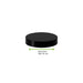 Couvercle plat noir en plastique PP, à visser H14mm