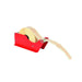 Distributeur manuel d'étiquettes adhésives rouge 230x81mm H87mm