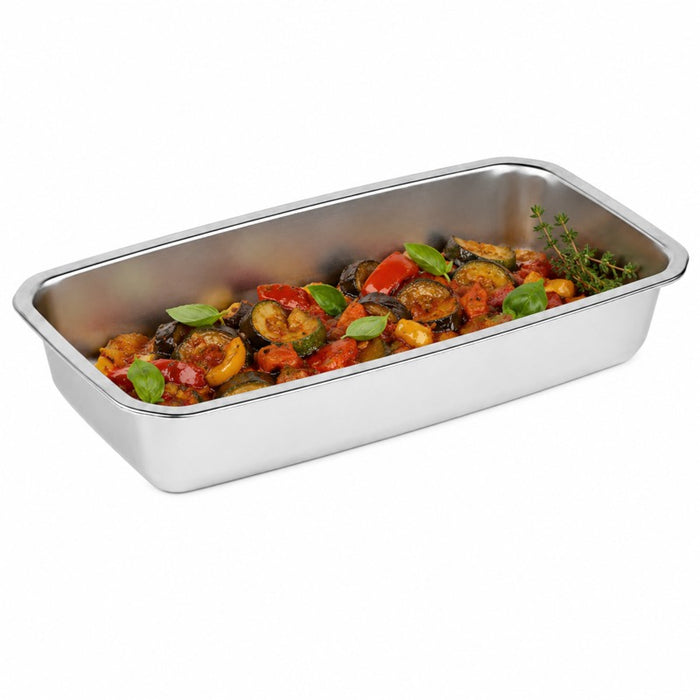 Barquettes inox scellables GN 1/3 325x172mm H55mm