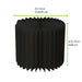 Presentoir Noir pliable avec plateau en acrylique H400mm