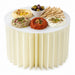 Presentoir blanc pliable avec plateau en acrylique H400mm