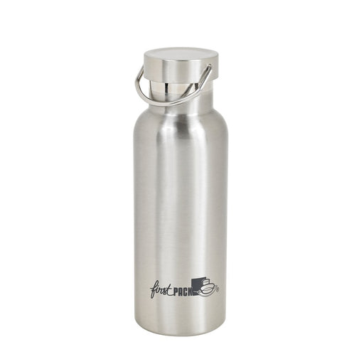 Bouteille à eau en inox à double paroi isotherme avec bouchon H215mm 500ml
