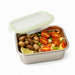 Boite repas rectangulaire NoxBox en inox avec couvercle en plastique PP 223x150mm H80mm 1 600ml
