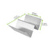 Support à tacos NoxTray en acier inoxydable 124x100mm H57mm