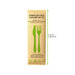 Kit couverts Noxcut en inox 3/1: couteau fourchette serviette, emballage papier 230x60mm H16mm